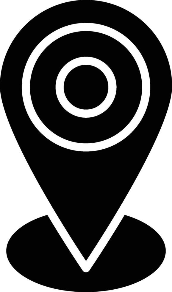 Local Glyph Icon Design vector