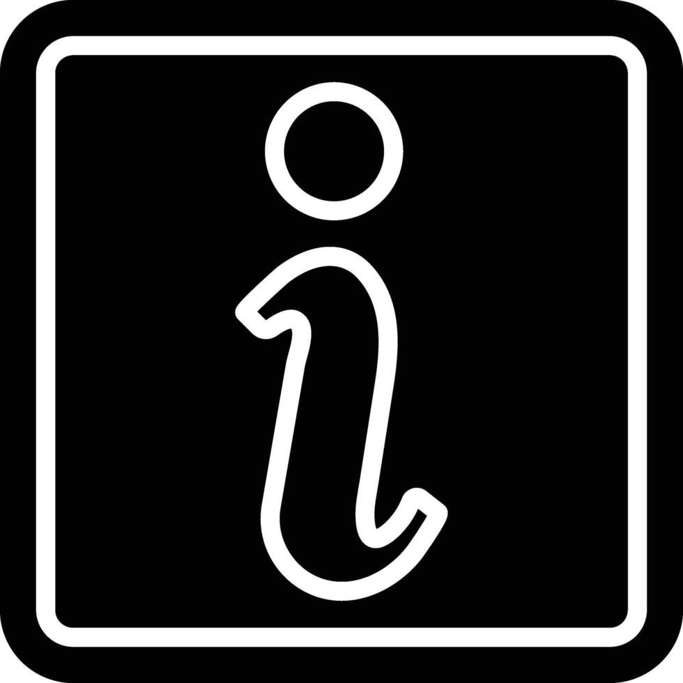 Information Glyph Icon Design vector
