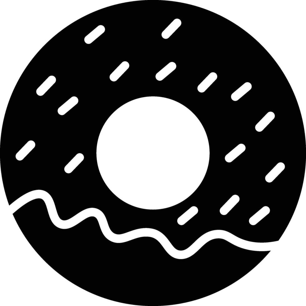 Donuts Glyph Icon Design vector