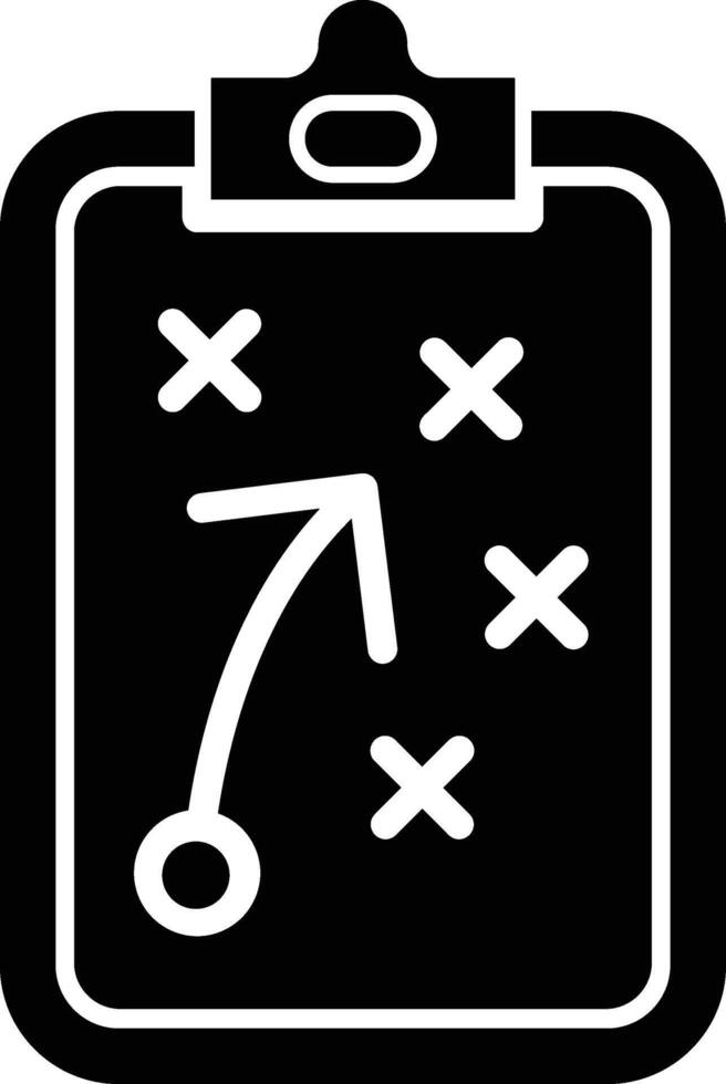 Strategy Glyph Icon Design vector