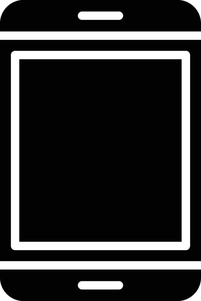 Mobile Glyph Icon Design vector