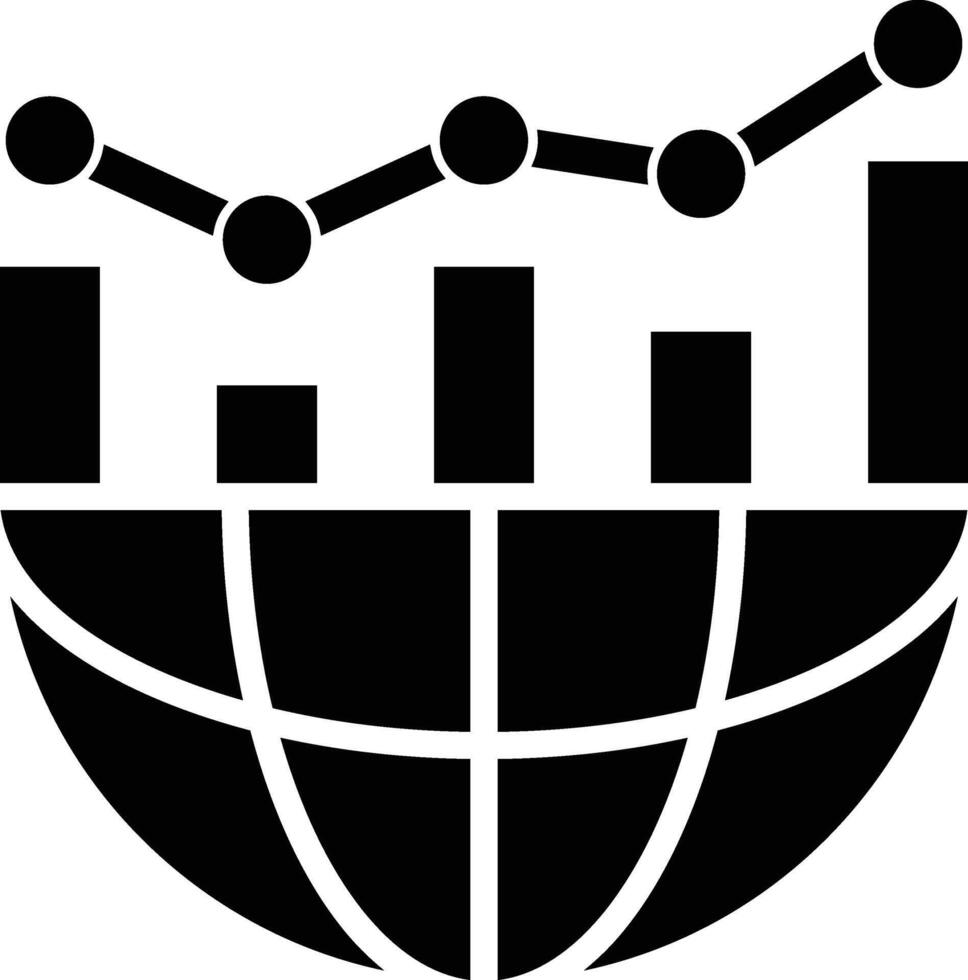 Metrics Glyph Icon Design vector