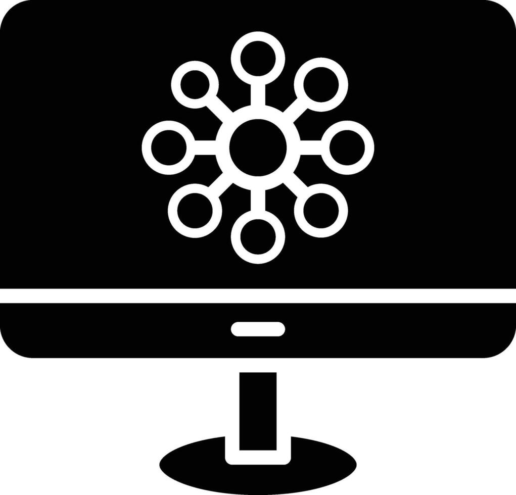 Link Glyph Icon Design vector