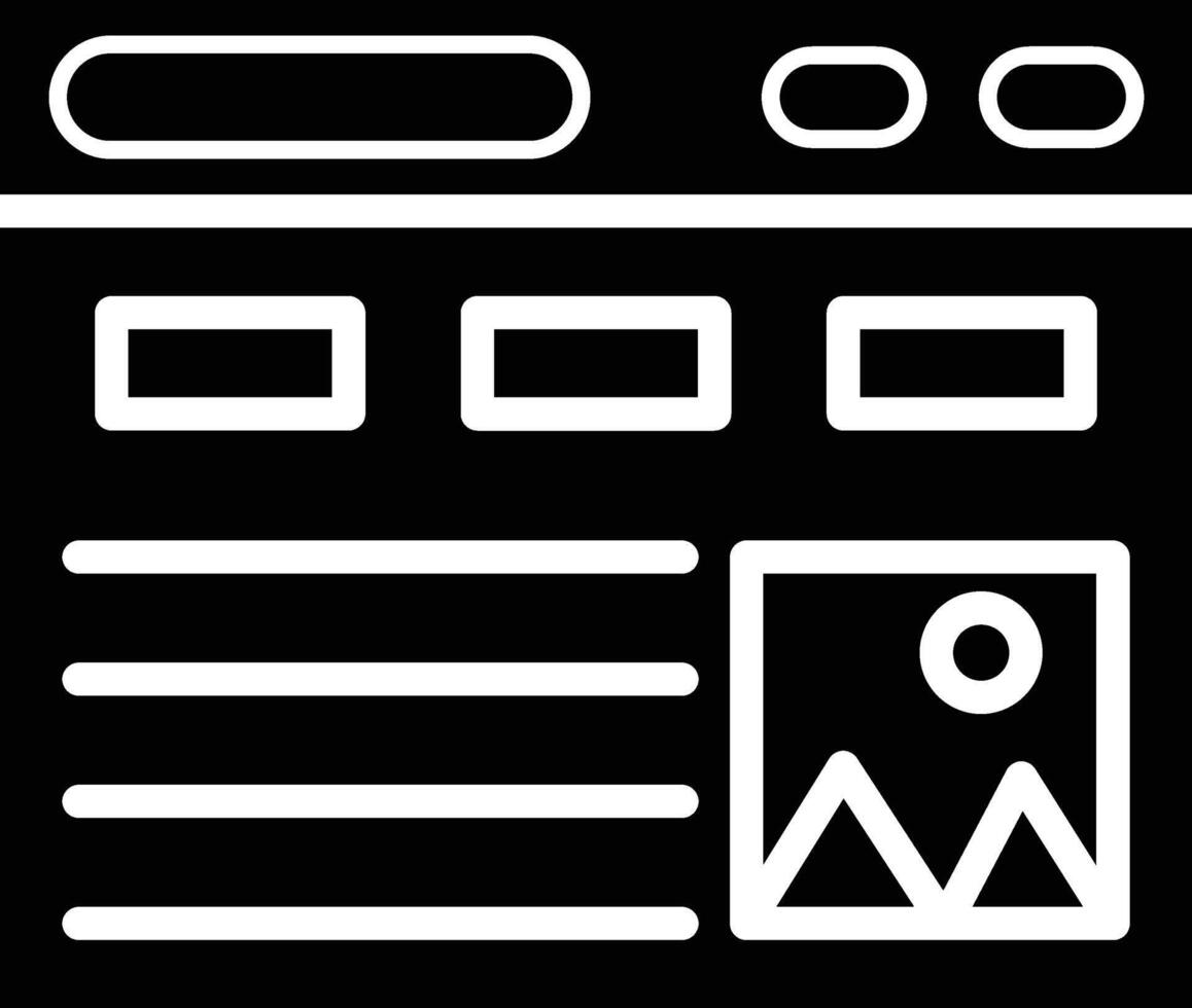Ad Glyph Icon Design vector
