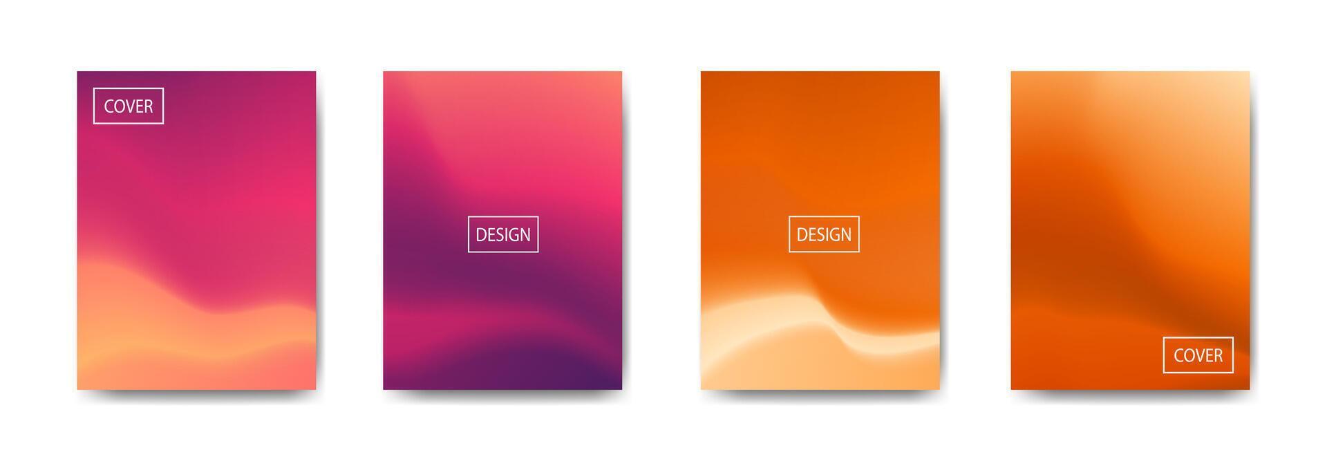 set of abstract background with beautiful gradation color, colorful background for poster flyer banner backdrop.vertical banner.cool fluid background illustration vector
