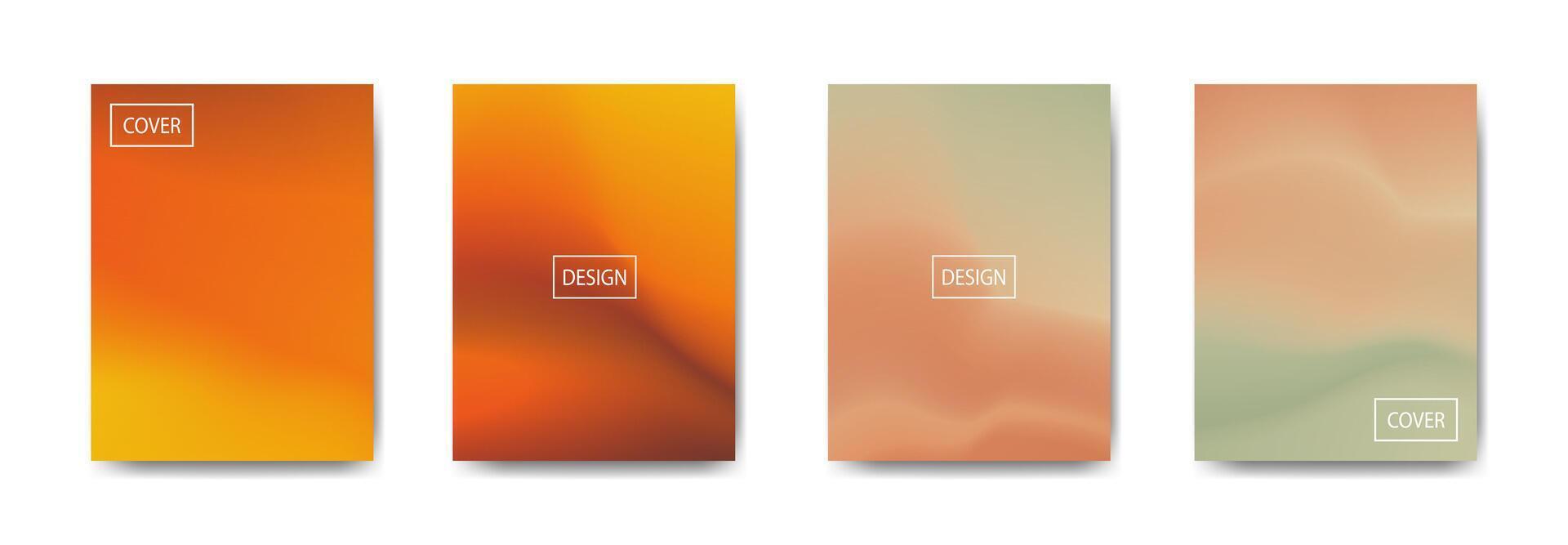 set of abstract background with beautiful gradation color, colorful background for poster flyer banner backdrop.vertical banner.cool fluid background illustration vector