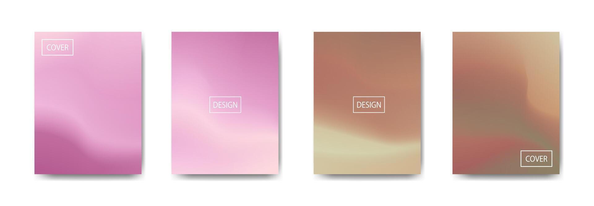 set of abstract background with beautiful gradation color, colorful background for poster flyer banner backdrop.vertical banner.cool fluid background illustration vector