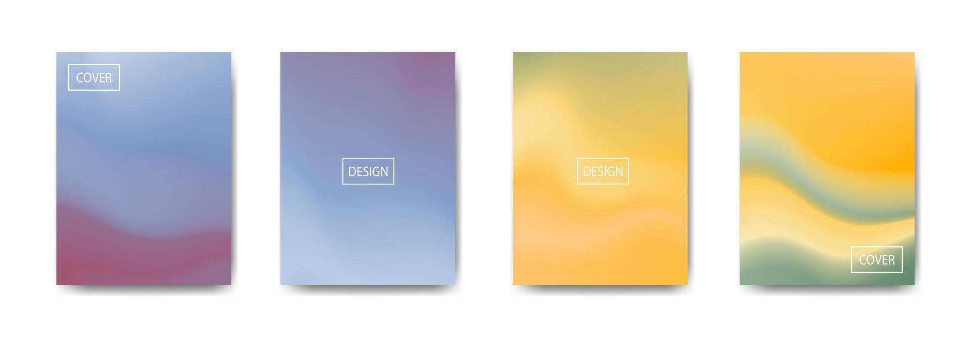 set of abstract background with beautiful gradation color, colorful background for poster flyer banner backdrop.vertical banner.cool fluid background illustration vector