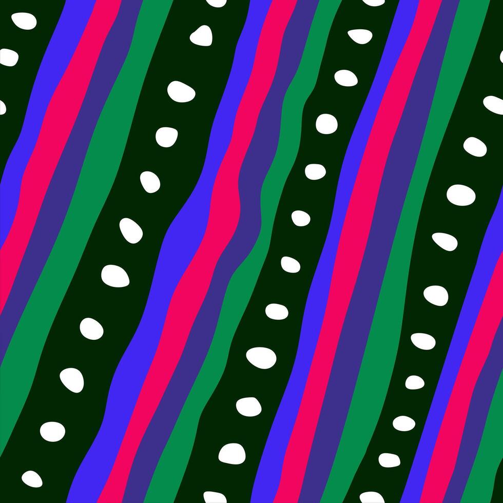 Candy wrapping wavy seamless pattern. Summer wavy stripes childish fabric print. Trendy leaner ribbons candy pattern. Background ornament. vector