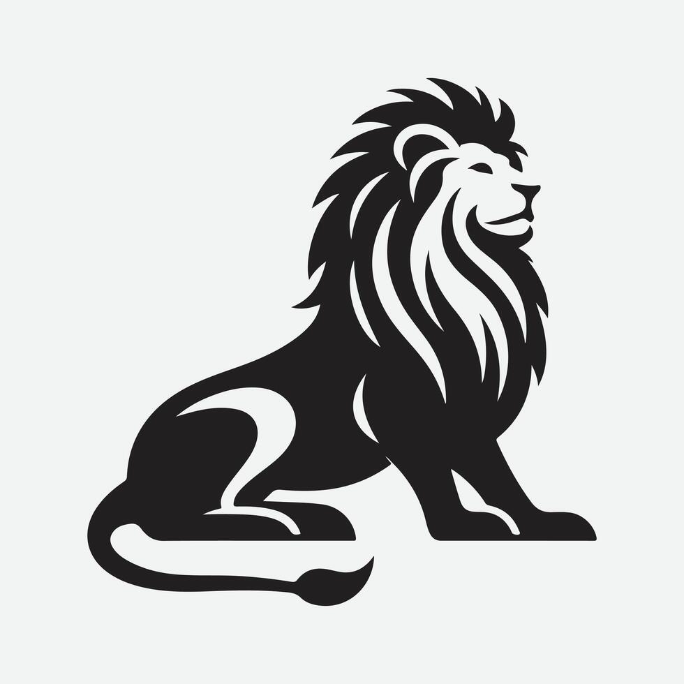 Majestic Lion Silhouette Set, Captivating Designs for Creative Projects vector