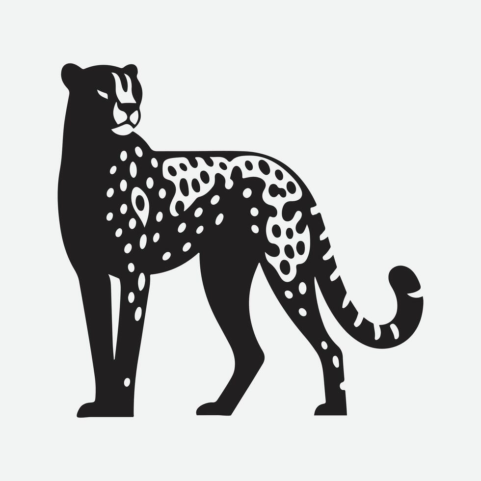 Majestic Cheetah Silhouette Collection, Grace and Power in Every Pose vector