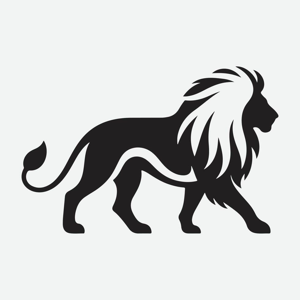 Majestic Lion Silhouette Set, Captivating Designs for Creative Projects vector