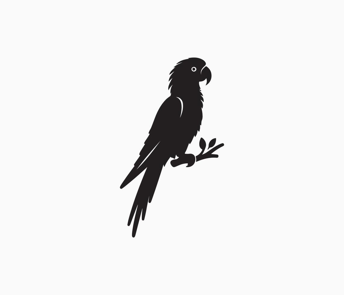 parrot silhouette art illustration vector