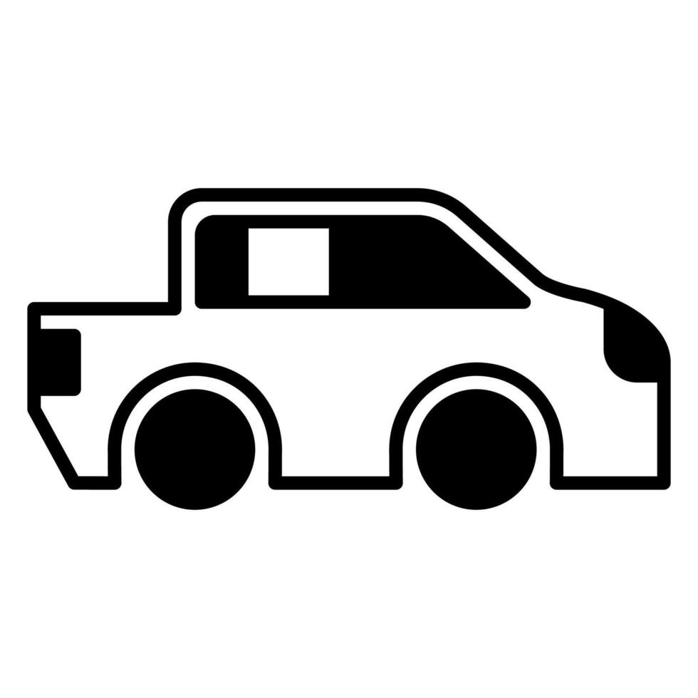 Car icon or logo illustration outline black style vector
