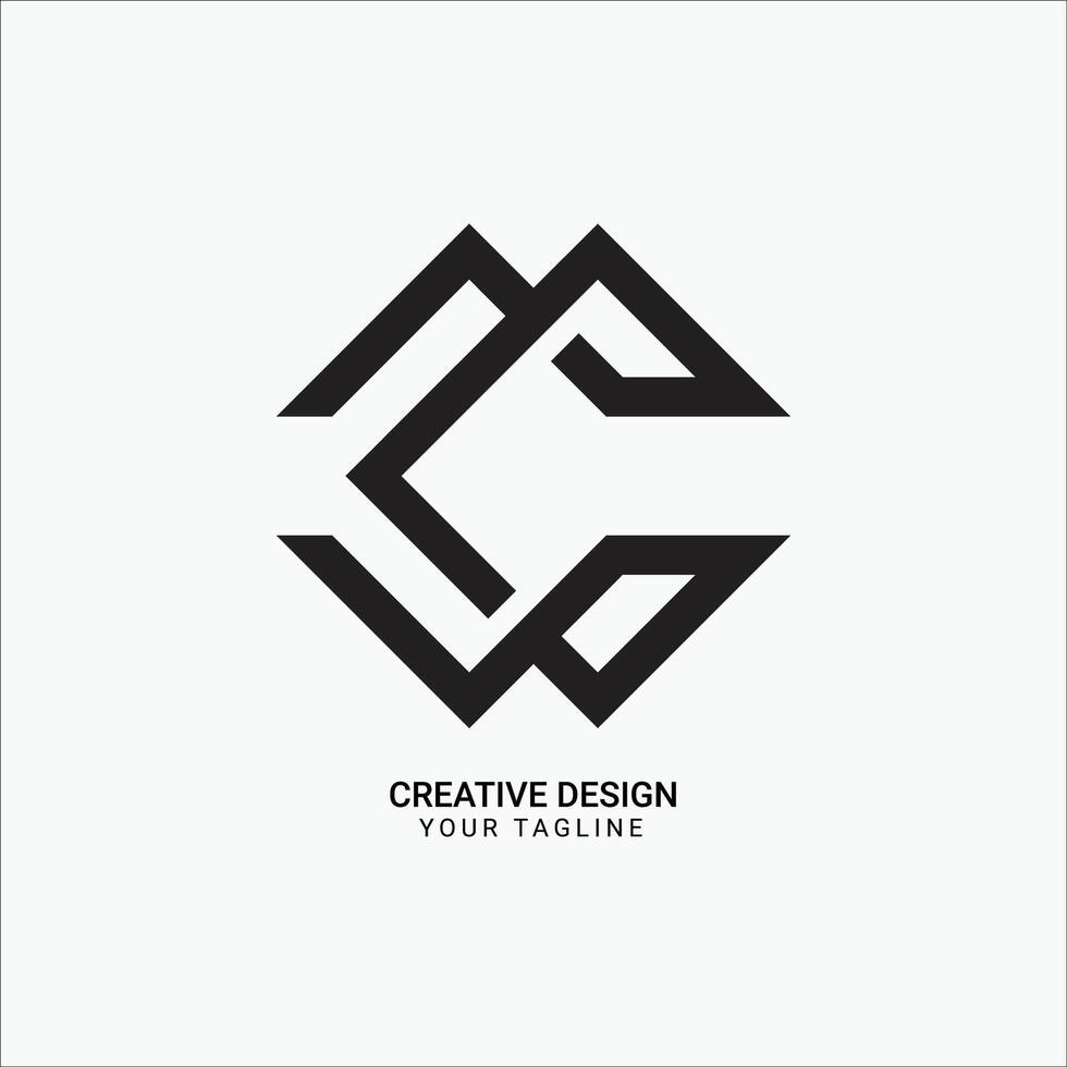 Creative MW or WM or C or CMW or MCW or WCM initial monogram modern brand unique line art pattern logo design vector