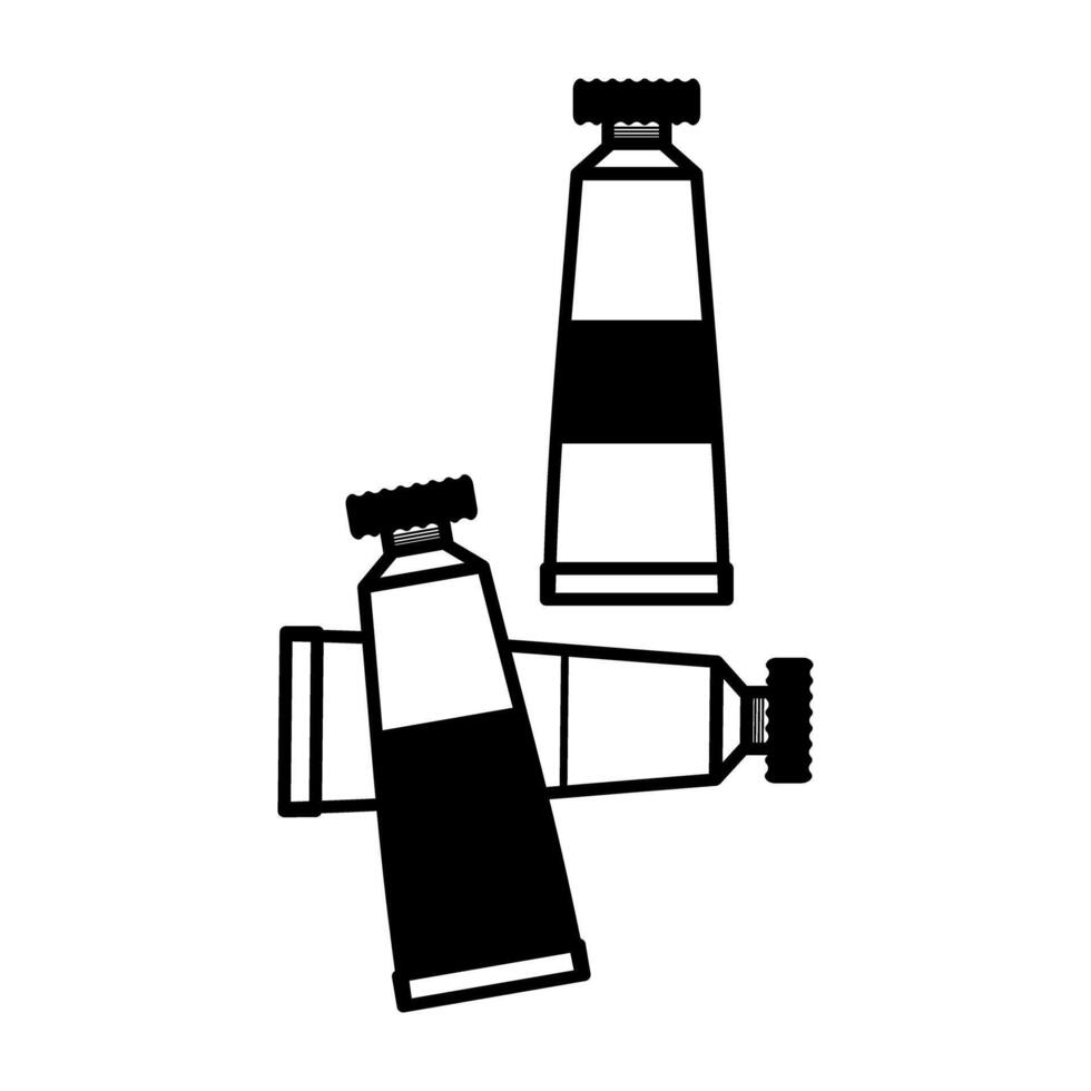 Artist paint tubes icon symbol vector