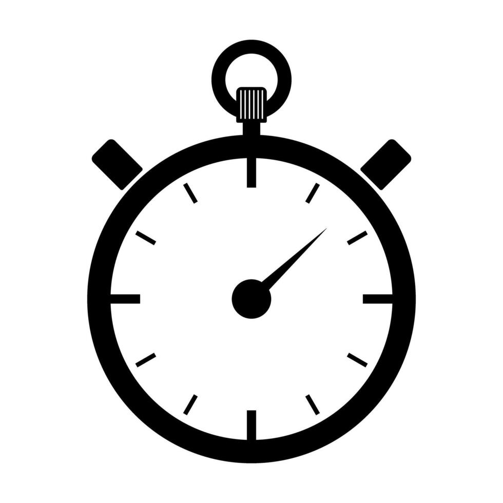 Stopwatch timer icon symbol vector