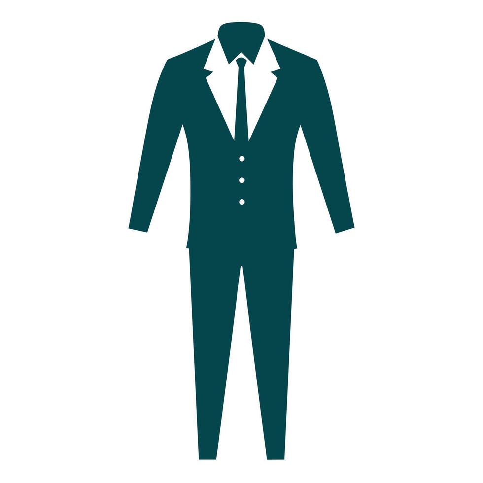 complete suit mockup black color illustration vector