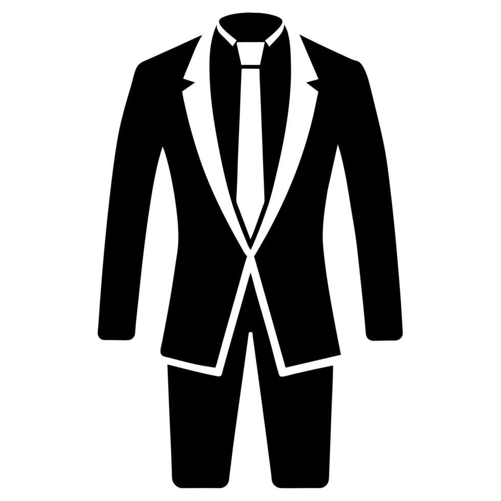complete suit mockup black color illustration vector