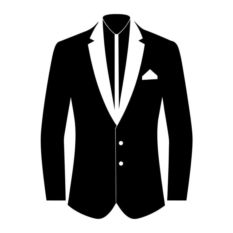 man blazer black color silhouette, a modern and new style man's blazer