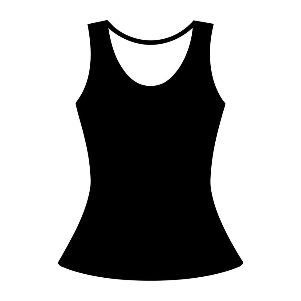stylish ladies sleeveless mockup design art illustration vector