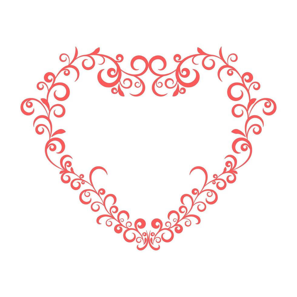 heart shape design element vector
