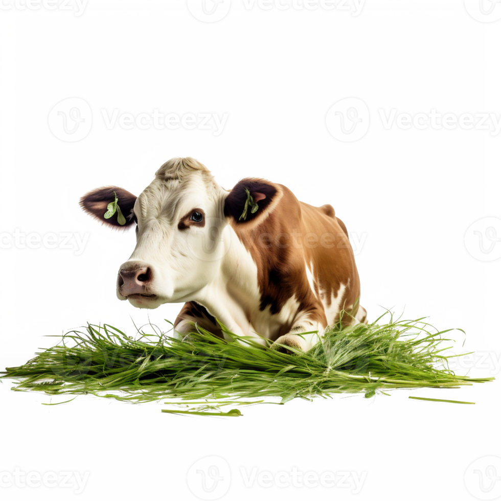 Cows eat grass png