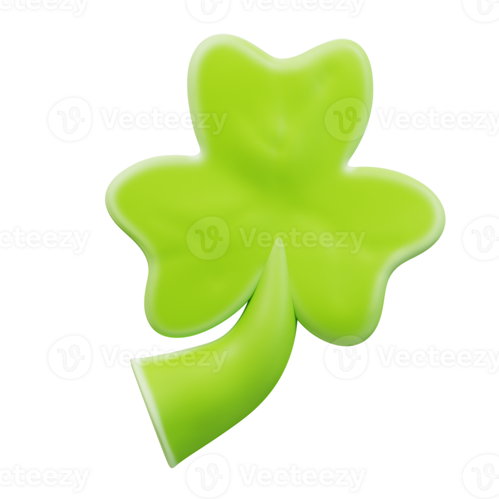 3d illustration St Patrick s Day clover png