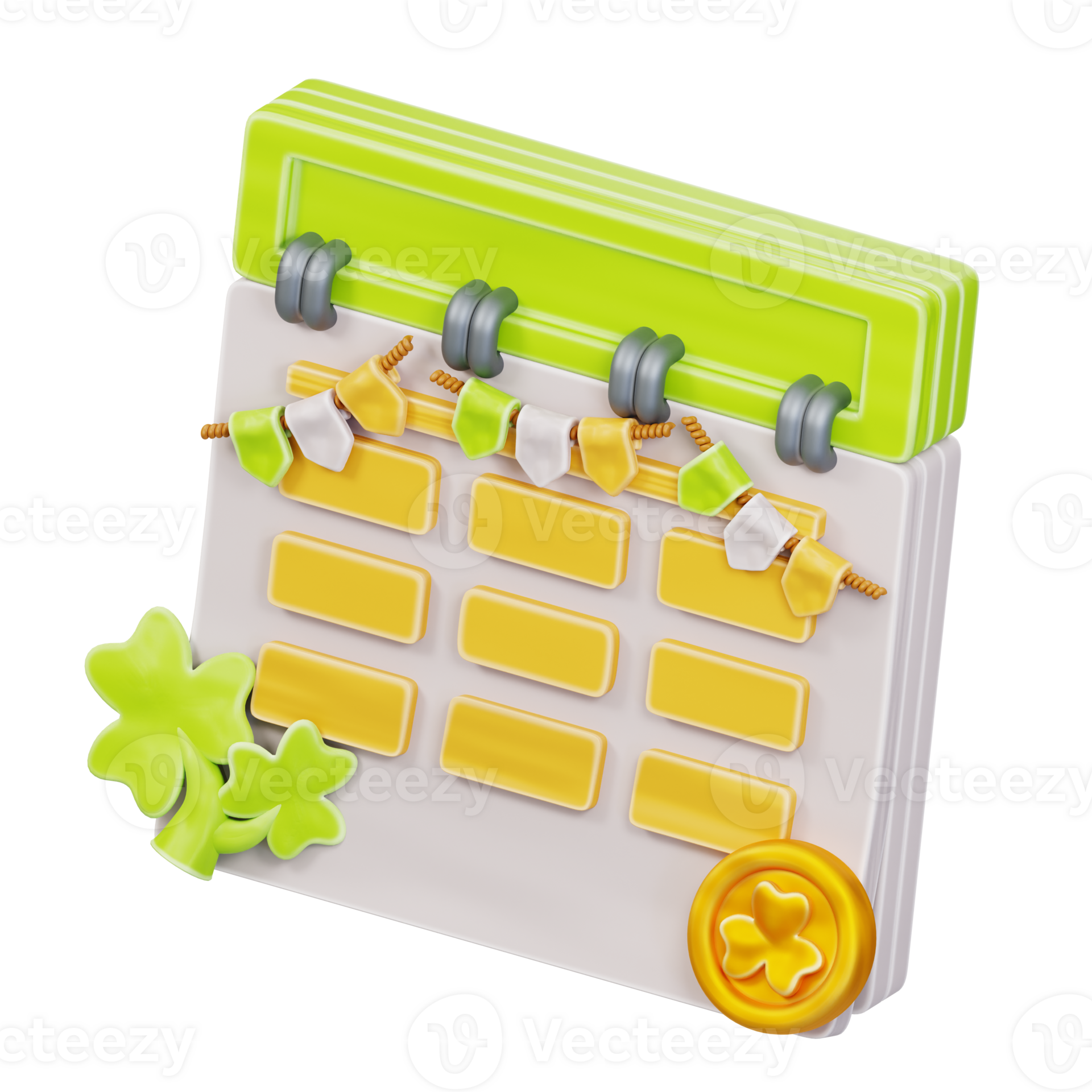 3d illustration St Patrick s Day calendar 46482816 PNG 