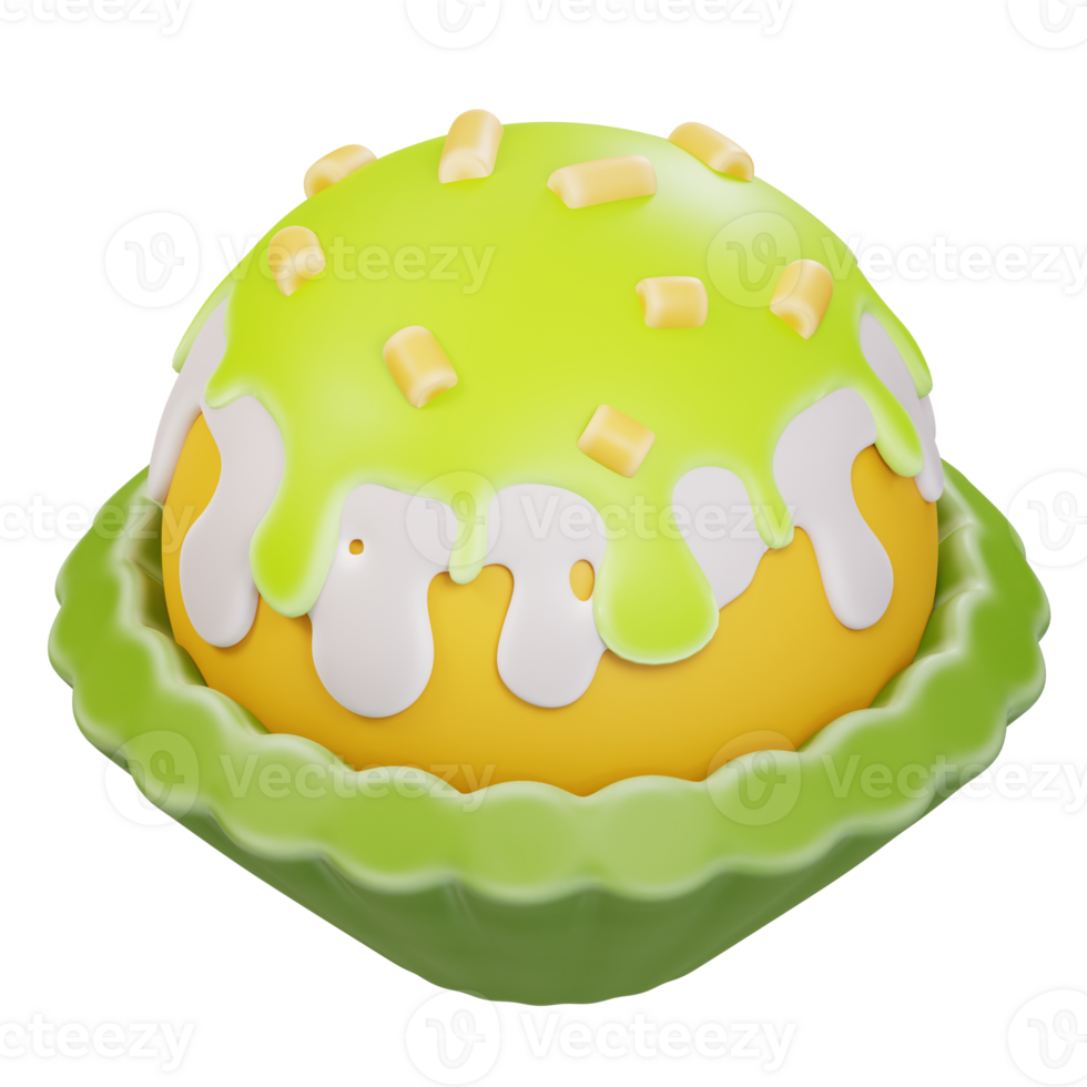 3d illustration cake png