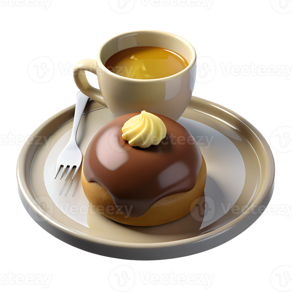 3d rener of A Mont Blanc dessert with chestnut cream png