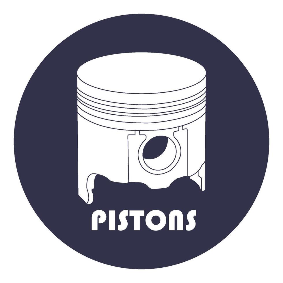 Piston icon design vector