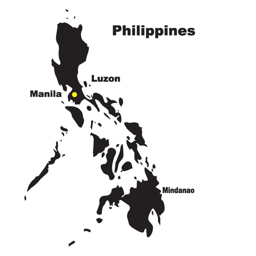 Philippines map icon vector