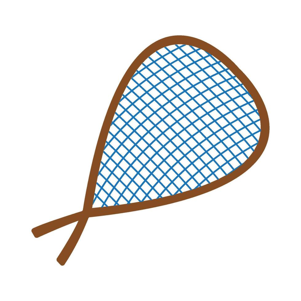 Bamboo fishing net vector
