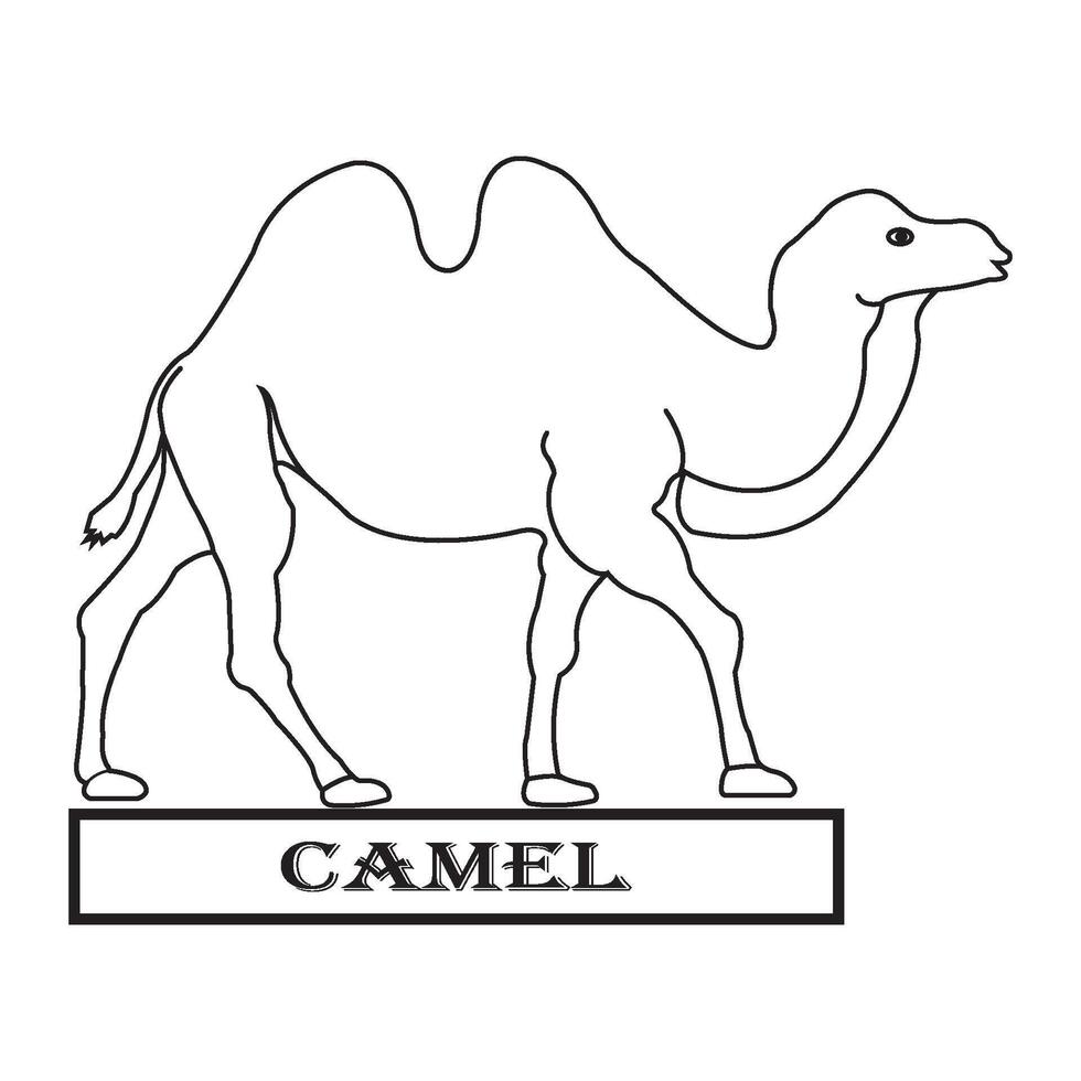 Camel logo design vector