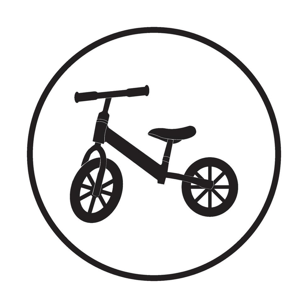 Children's bicycle icon vector