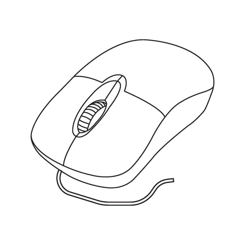Computer mouse icon vector