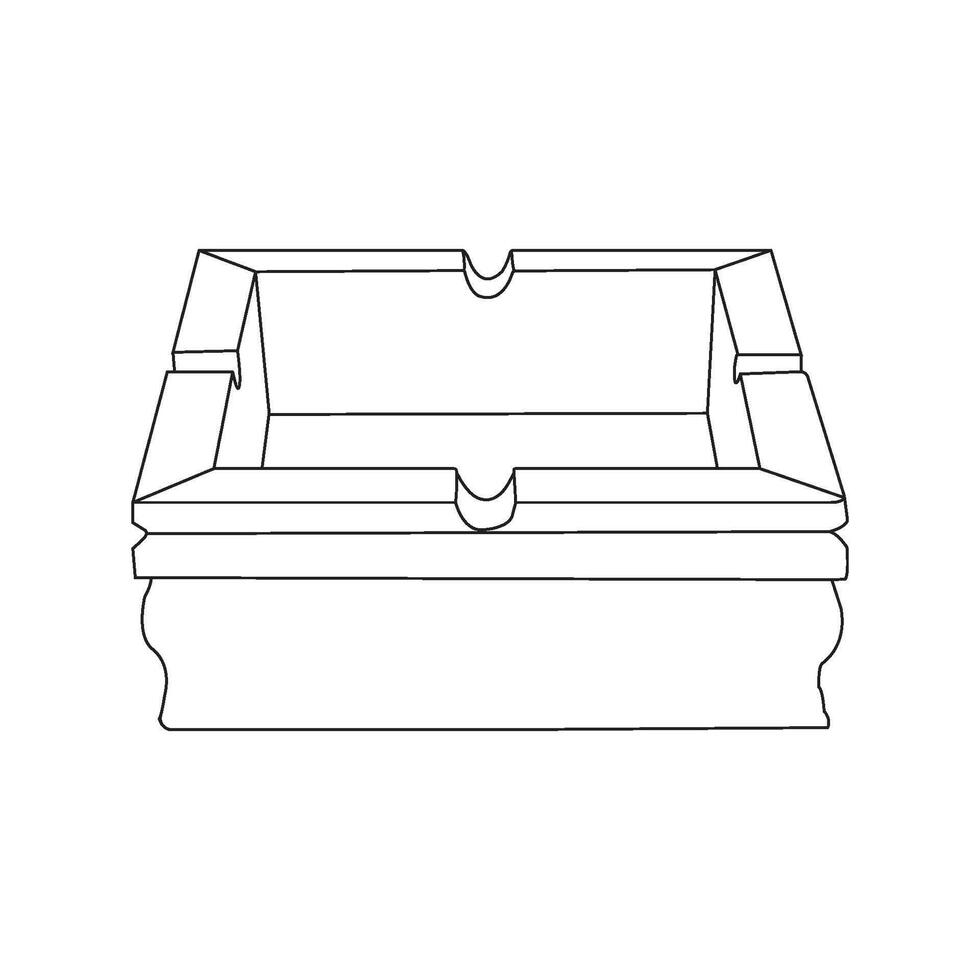 Cigarette Asthray icon vector