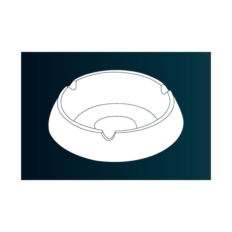 Cigarette Asthray icon vector