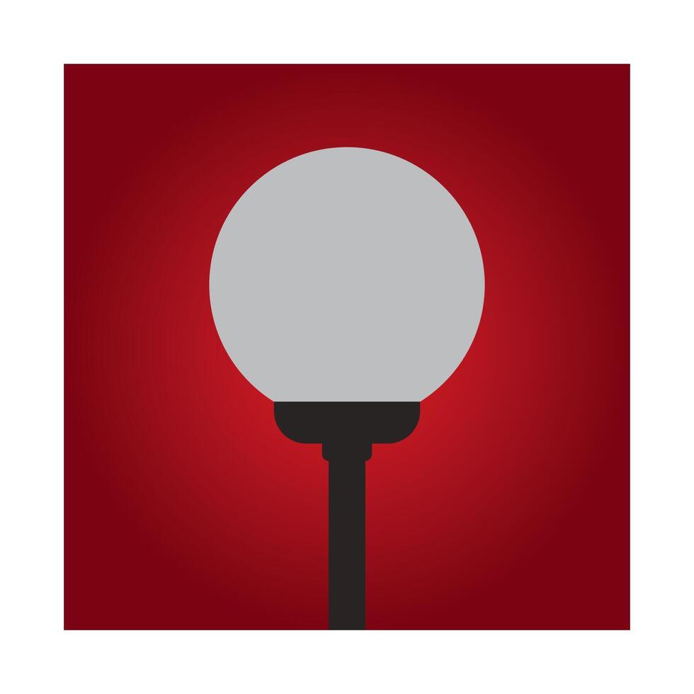 Garden lamp logo vector