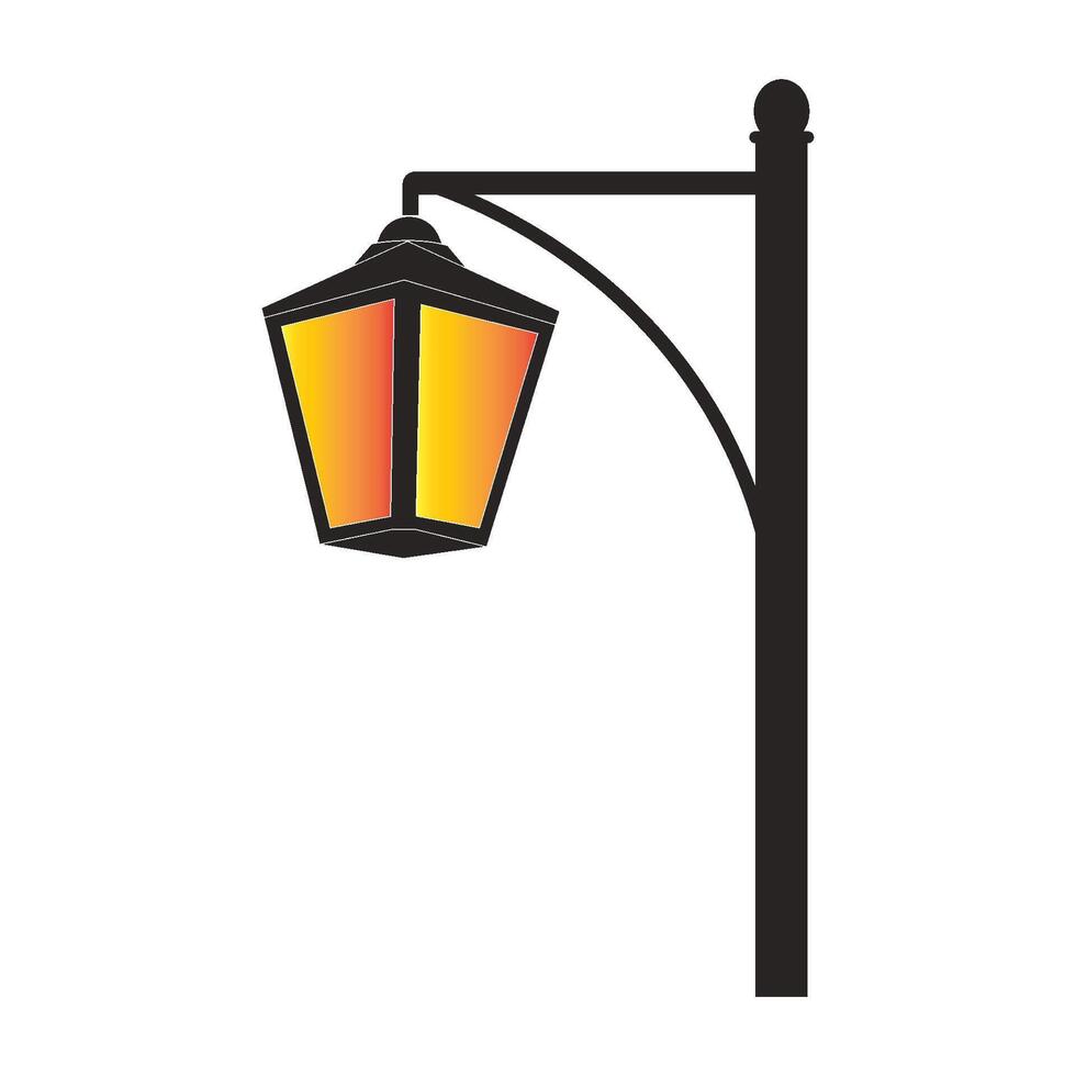 Garden lamp logo vector