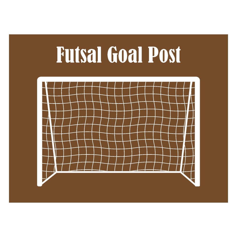 Futsal goal post icon vector