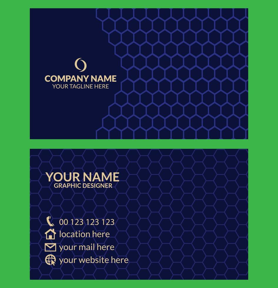 Professional creative business card design template vector