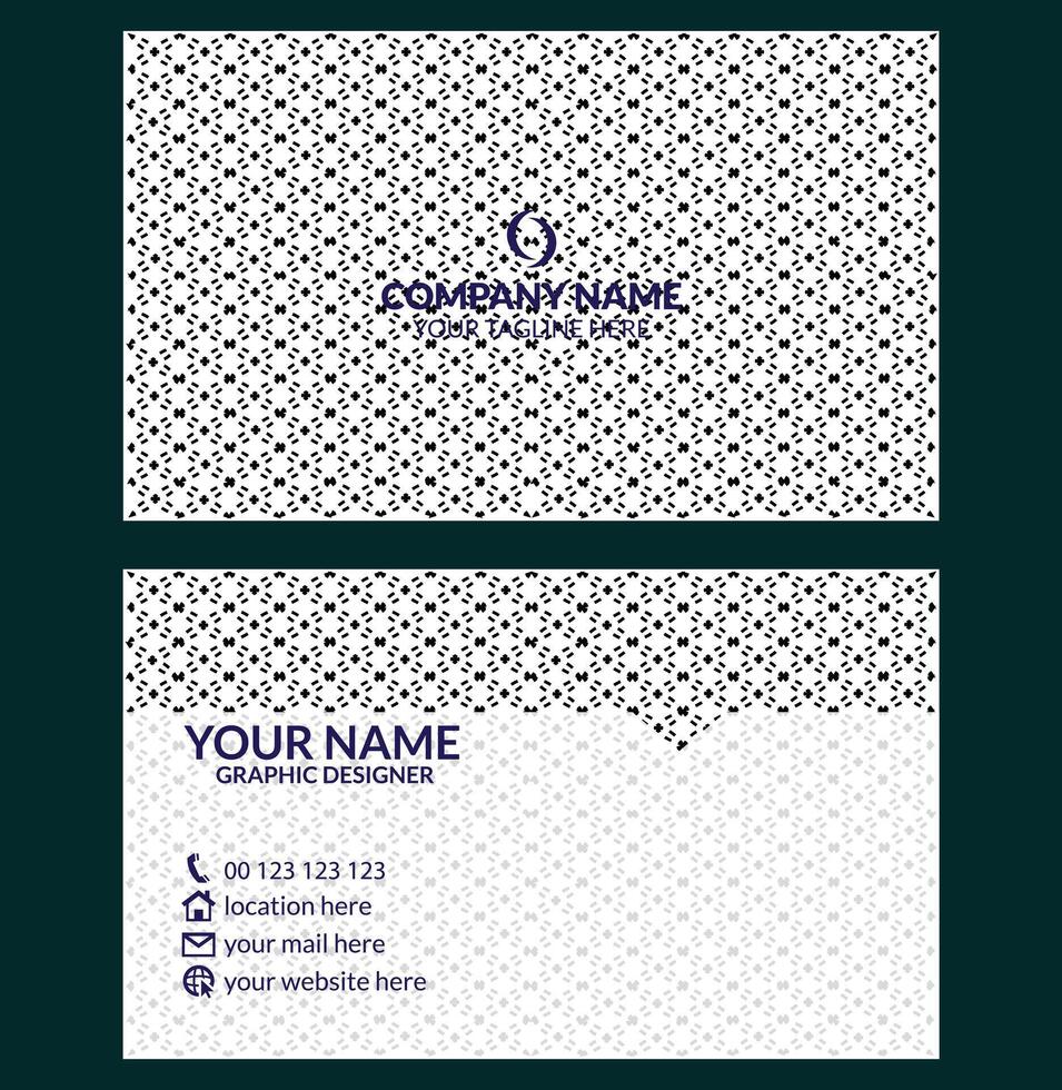 Professional creative business card design template vector