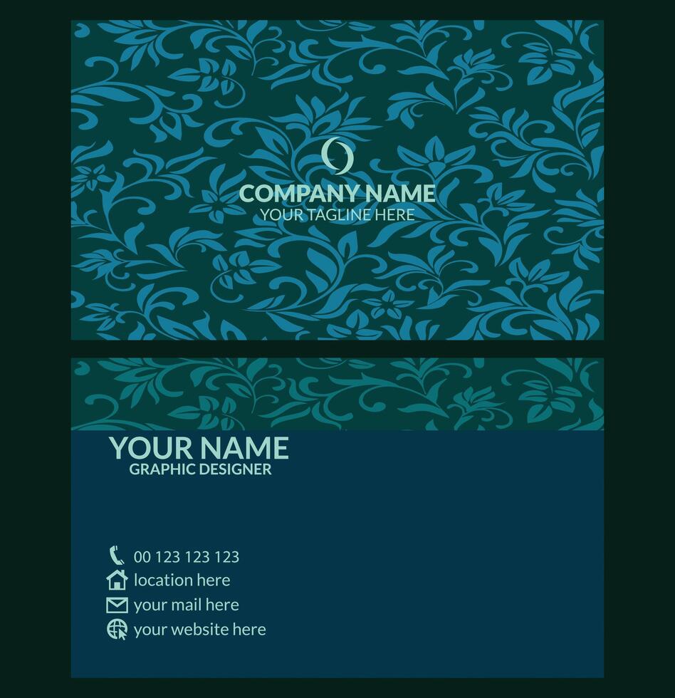 Professional creative business card design template vector