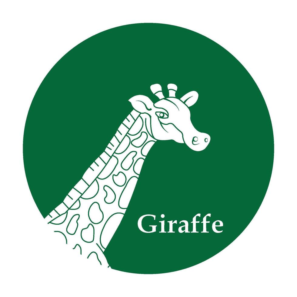 Giraffe logo design vector