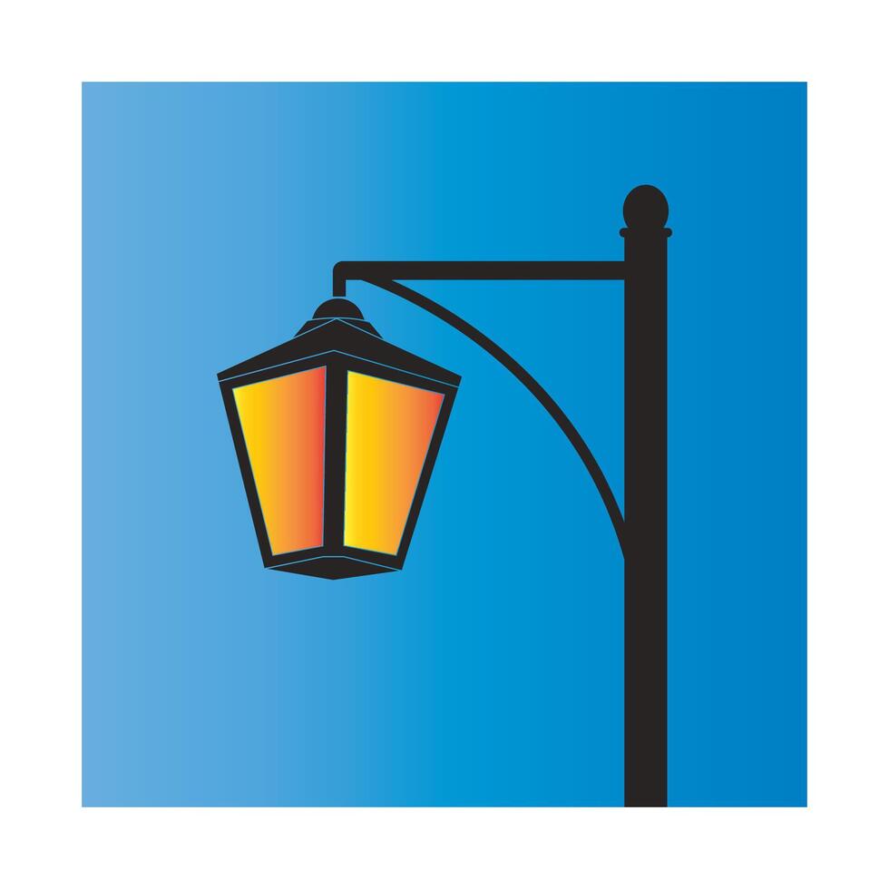 Garden lamp logo vector