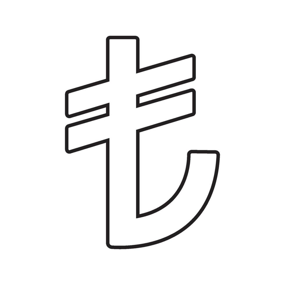 Turkish Lira currency icon vector