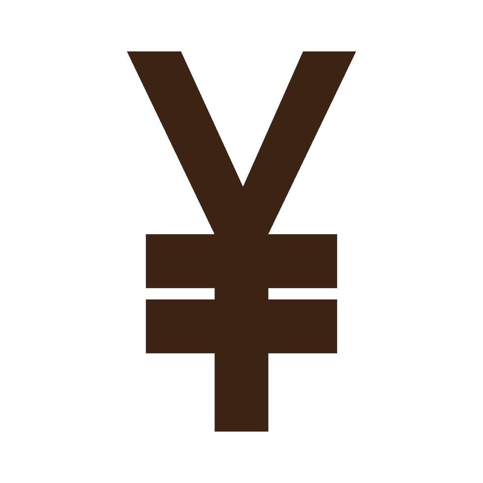 Yen currency icon vector