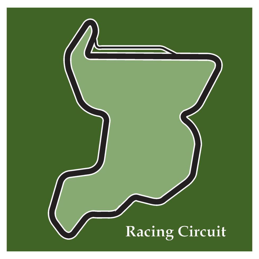 Racing circuit icon vector